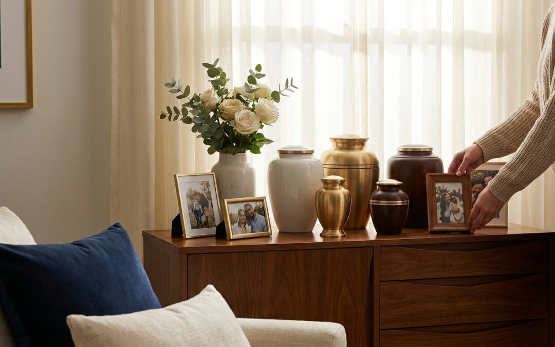 Options For Combining Multiple Family Urns Into A Single Memorial Display.