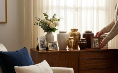Options For Combining Multiple Family Urns Into A Single Memorial Display.